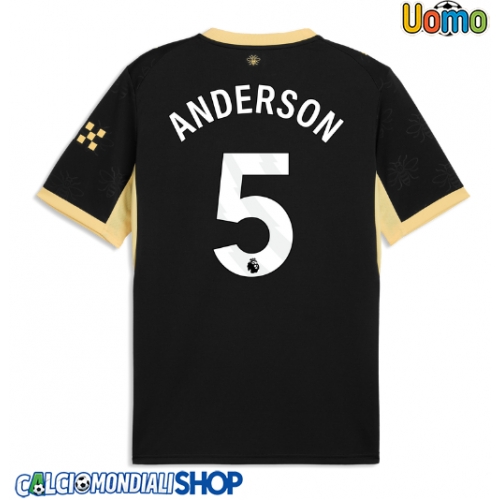 Maglie da calcio Manchester City Elliot Anderson #5 Seconda Maglia 2026-27 Manica Corta